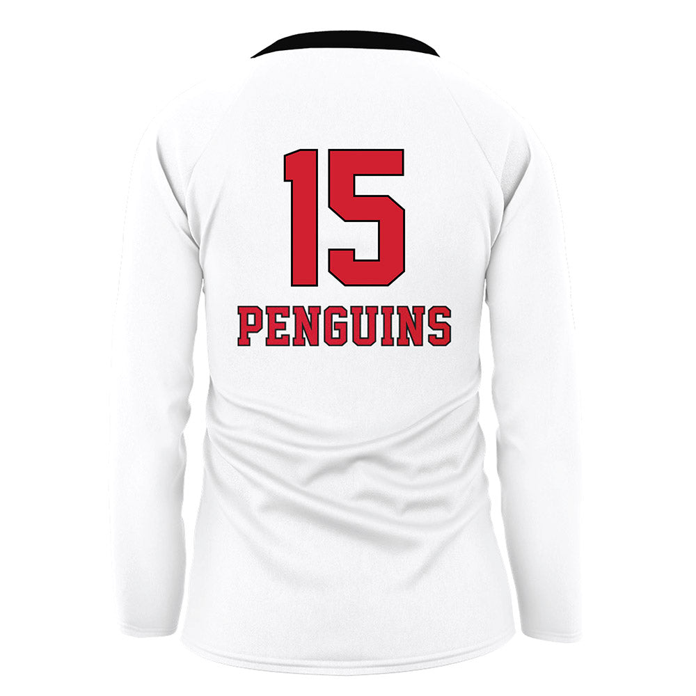 Youngstown State - NCAA Women's Volleyball : Ava Stratton - White Volleyball Jersey-1