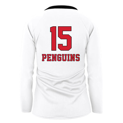 Youngstown State - NCAA Women's Volleyball : Ava Stratton - White Volleyball Jersey-1
