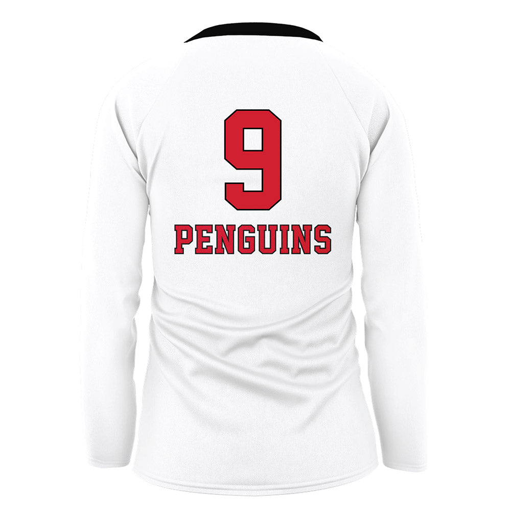 Youngstown State - NCAA Women's Volleyball : Journey Nicola - White Volleyball Jersey-1