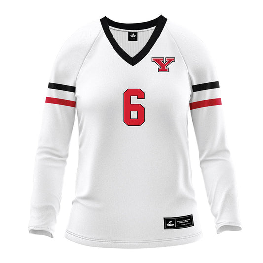 Youngstown State - NCAA Women's Volleyball : Izzy Henry - White Volleyball Jersey-0