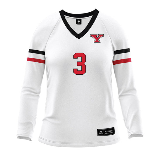 Youngstown State - NCAA Women's Volleyball : Natalie Carr - White Volleyball Jersey-0