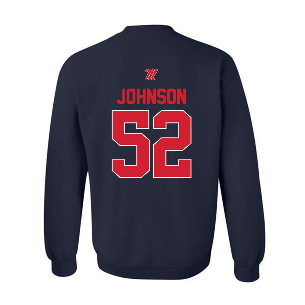 Ole Miss - NCAA Football : Cooper Johnson - Classic Shersey Crewneck Sweatshirt-1