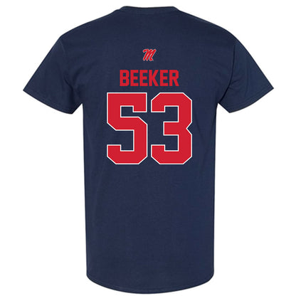 Ole Miss - NCAA Football : Ford Beeker - T-Shirt-1