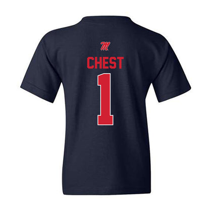 Ole Miss - NCAA Men's Basketball : Corey Chest - Classic Shersey Youth T-Shirt-1