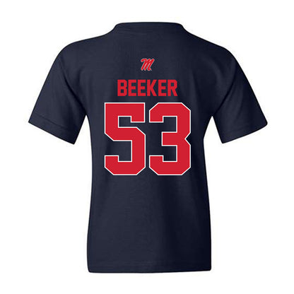 Ole Miss - NCAA Football : Ford Beeker - Youth T-Shirt-1