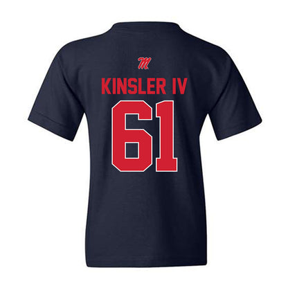 Ole Miss - NCAA Football : Tommy Kinsler IV - Classic Shersey Youth T-Shirt-1