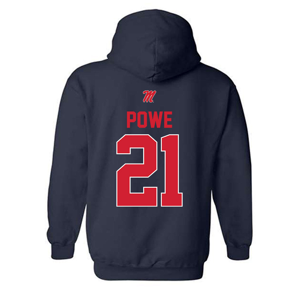 Ole Miss - NCAA Women's Basketball : Debreasha Powe - Classic Shersey Hooded Sweatshirt-1