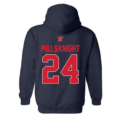 Ole Miss - NCAA Football : Shekai Mills-Knight - Hooded Sweatshirt-1