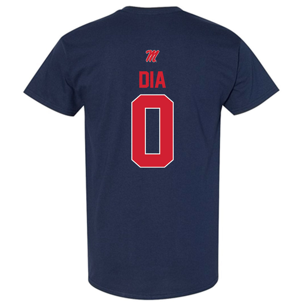 Ole Miss - NCAA Men's Basketball : Malik Dia - T-Shirt-1