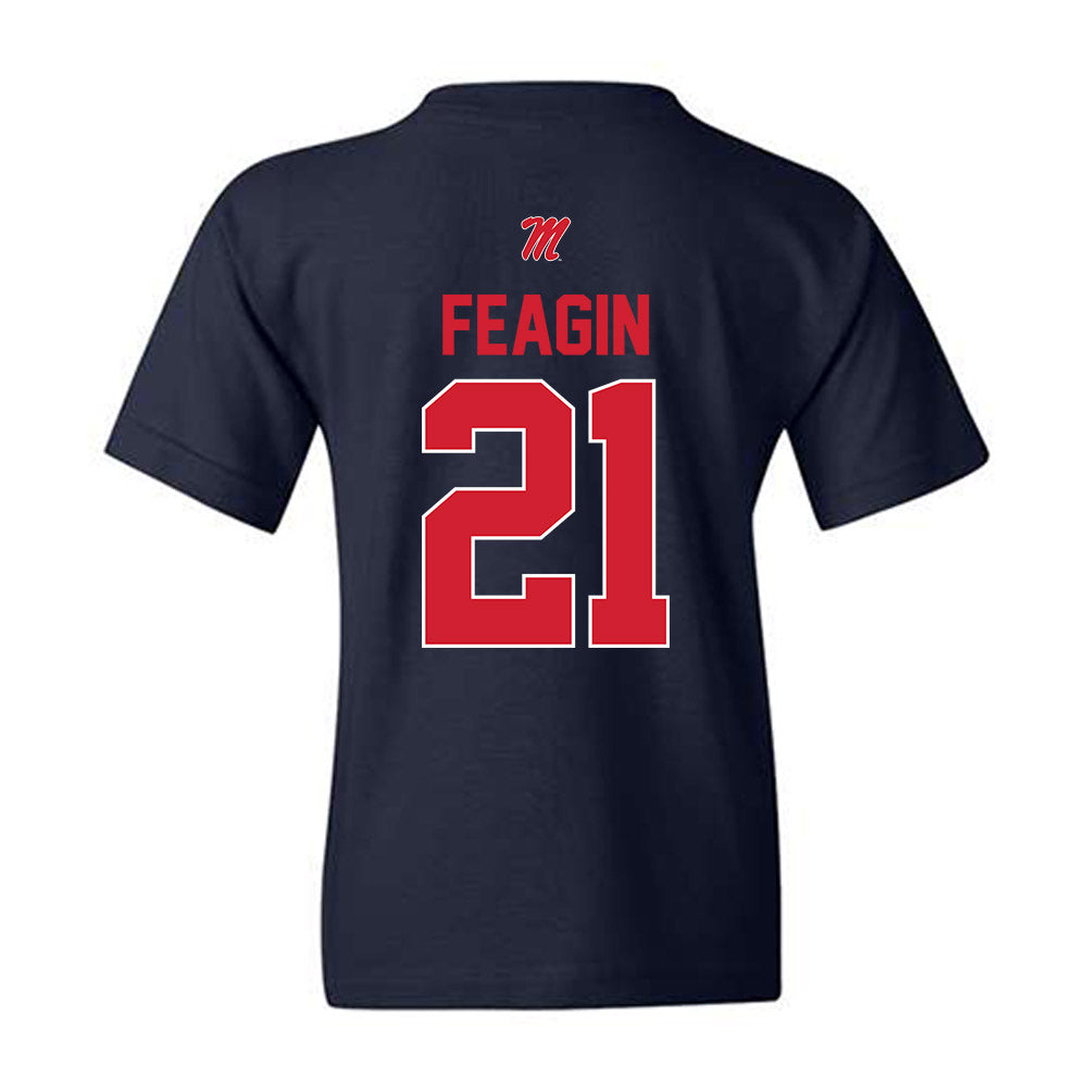 Ole Miss - NCAA Football : Tavoy Feagin - Youth T-Shirt-1