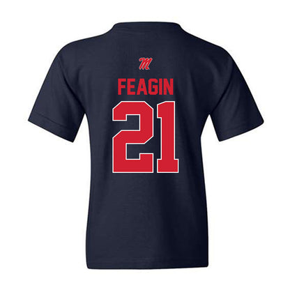 Ole Miss - NCAA Football : Tavoy Feagin - Youth T-Shirt-1