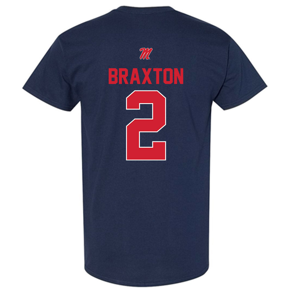 Ole Miss - NCAA Football : Jaylon Braxton - T-Shirt-1