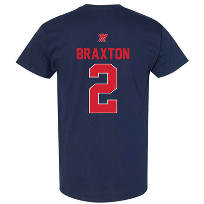 Ole Miss - NCAA Football : Jaylon Braxton - T-Shirt-1
