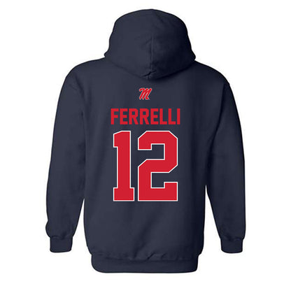 Ole Miss - NCAA Football : Luke Ferrelli - Classic Shersey Hooded Sweatshirt-1