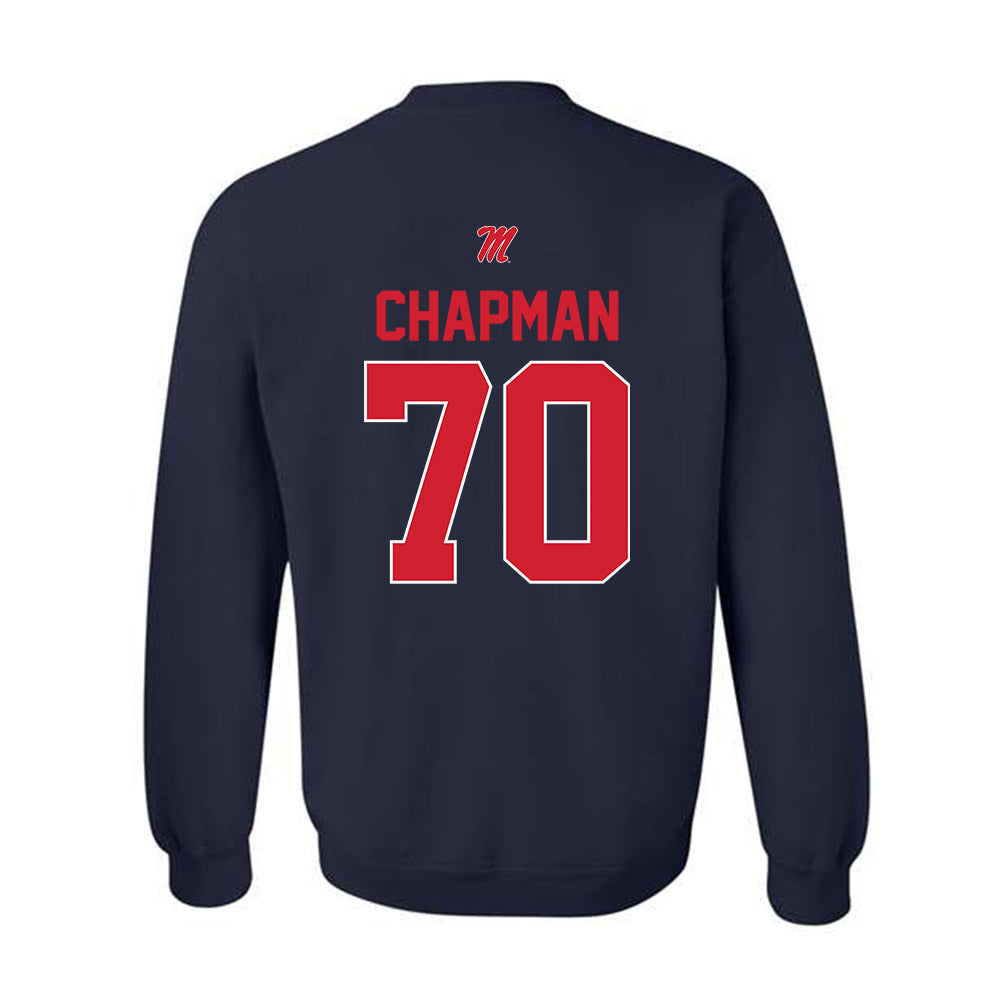Ole Miss - NCAA Football : Jalan Chapman - Classic Shersey Crewneck Sweatshirt-1