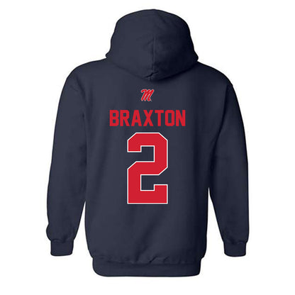 Ole Miss - NCAA Football : Jaylon Braxton - Hooded Sweatshirt-1
