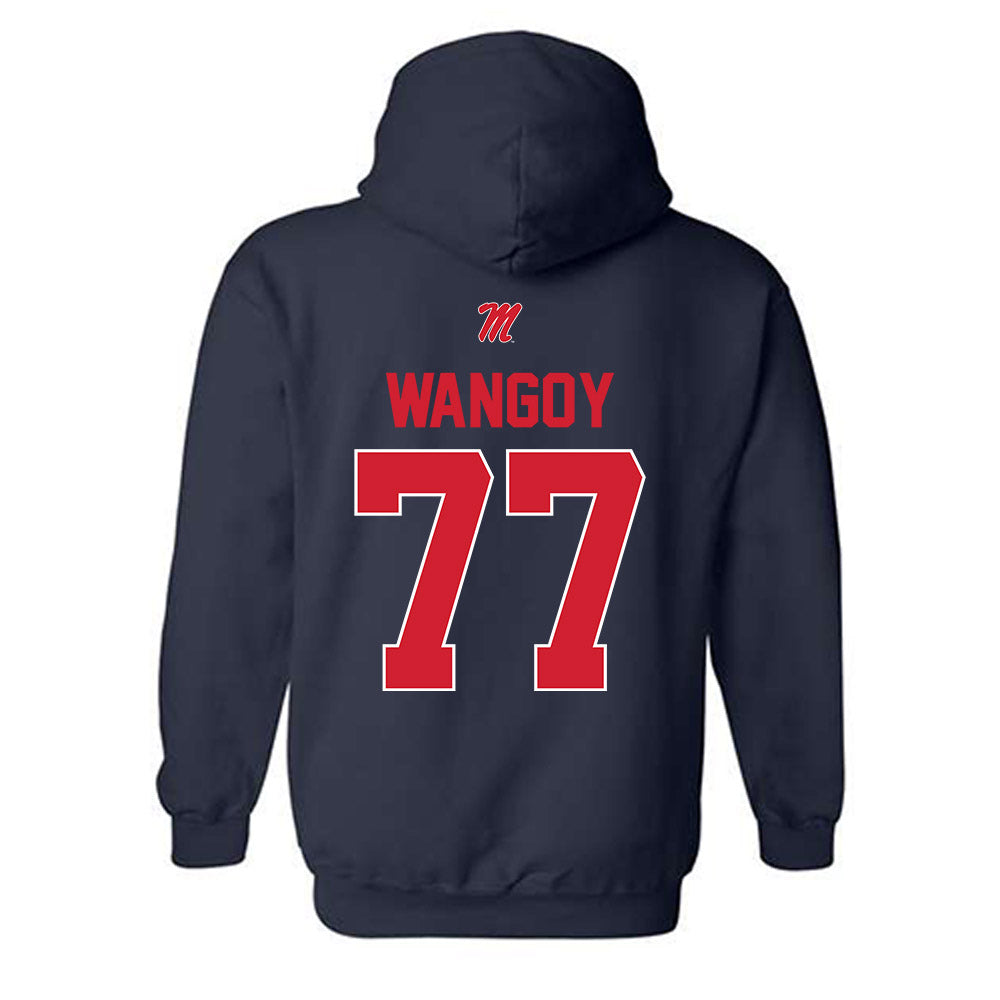 Ole Miss - NCAA Football : Enoch Wangoy - Classic Shersey Hooded Sweatshirt-1