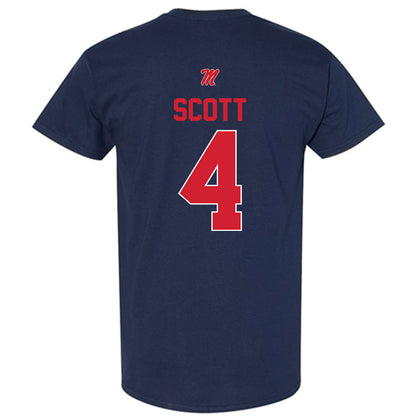 Ole Miss - NCAA Men's Basketball : James Scott - Classic Shersey T-Shirt-1