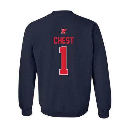 Ole Miss - NCAA Men's Basketball : Corey Chest - Classic Shersey Crewneck Sweatshirt-1