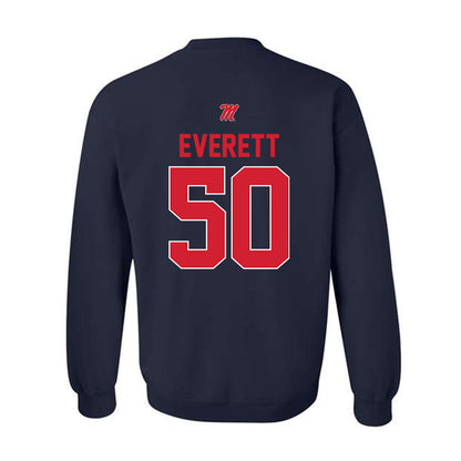 Ole Miss - NCAA Football : Troy Everett - Classic Shersey Crewneck Sweatshirt-1