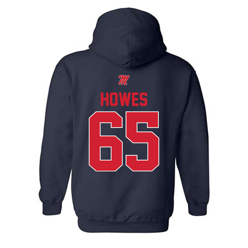 Ole Miss - NCAA Football : Connor Howes - Hooded Sweatshirt-1