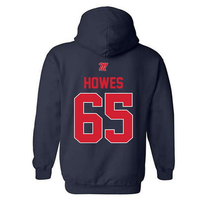 Ole Miss - NCAA Football : Connor Howes - Hooded Sweatshirt-1