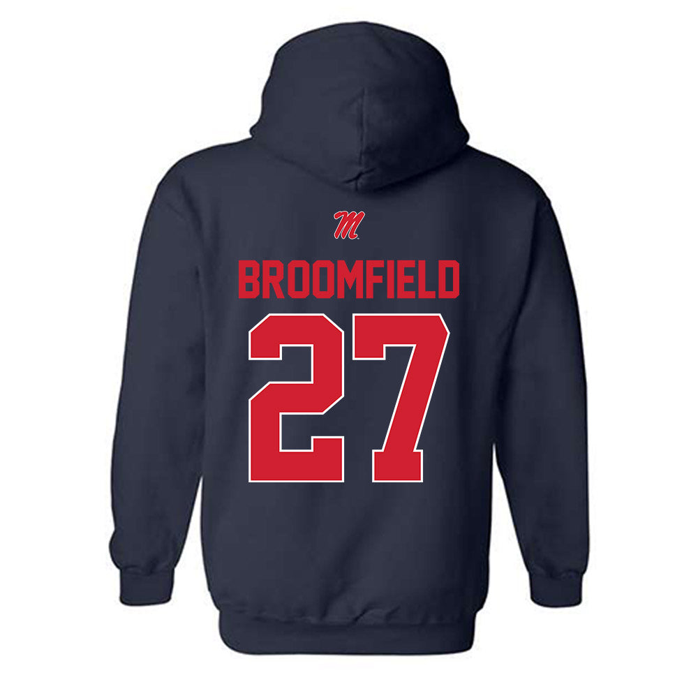 Ole Miss - NCAA Football : Patrick Broomfield - Classic Shersey Hooded Sweatshirt-1