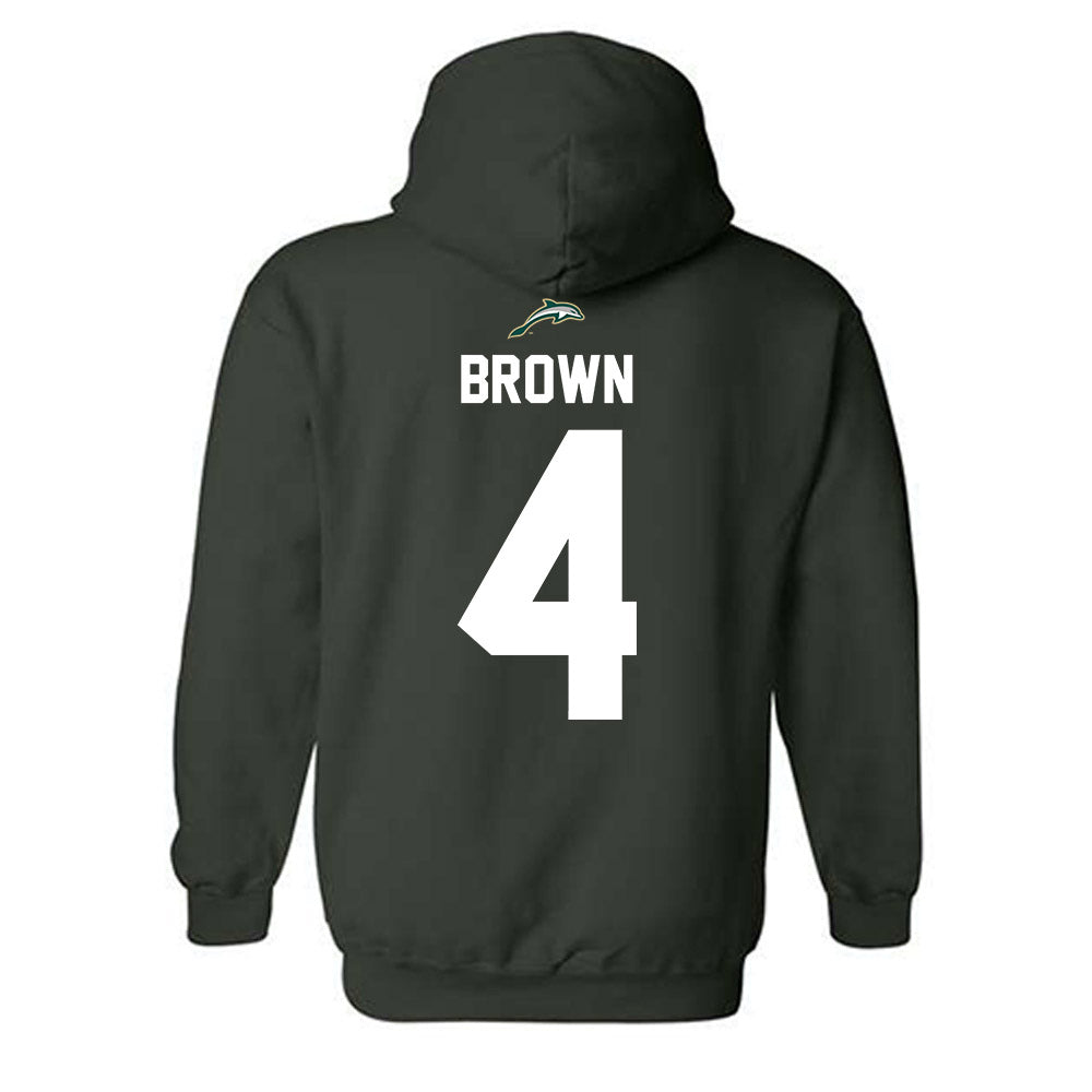Jacksonville - Mens Basketball Legends : Dee Brown - Classic Shersey Hooded Sweatshirt