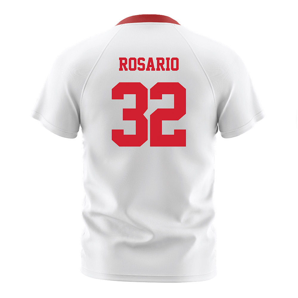 NC State - NCAA Men's Soccer : Gianni Rosario - White Soccer Jersey-1