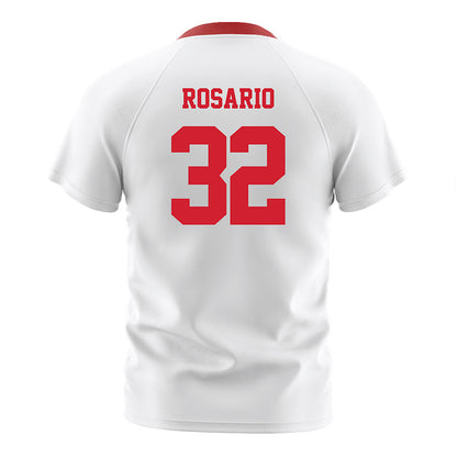 NC State - NCAA Men's Soccer : Gianni Rosario - White Soccer Jersey-1