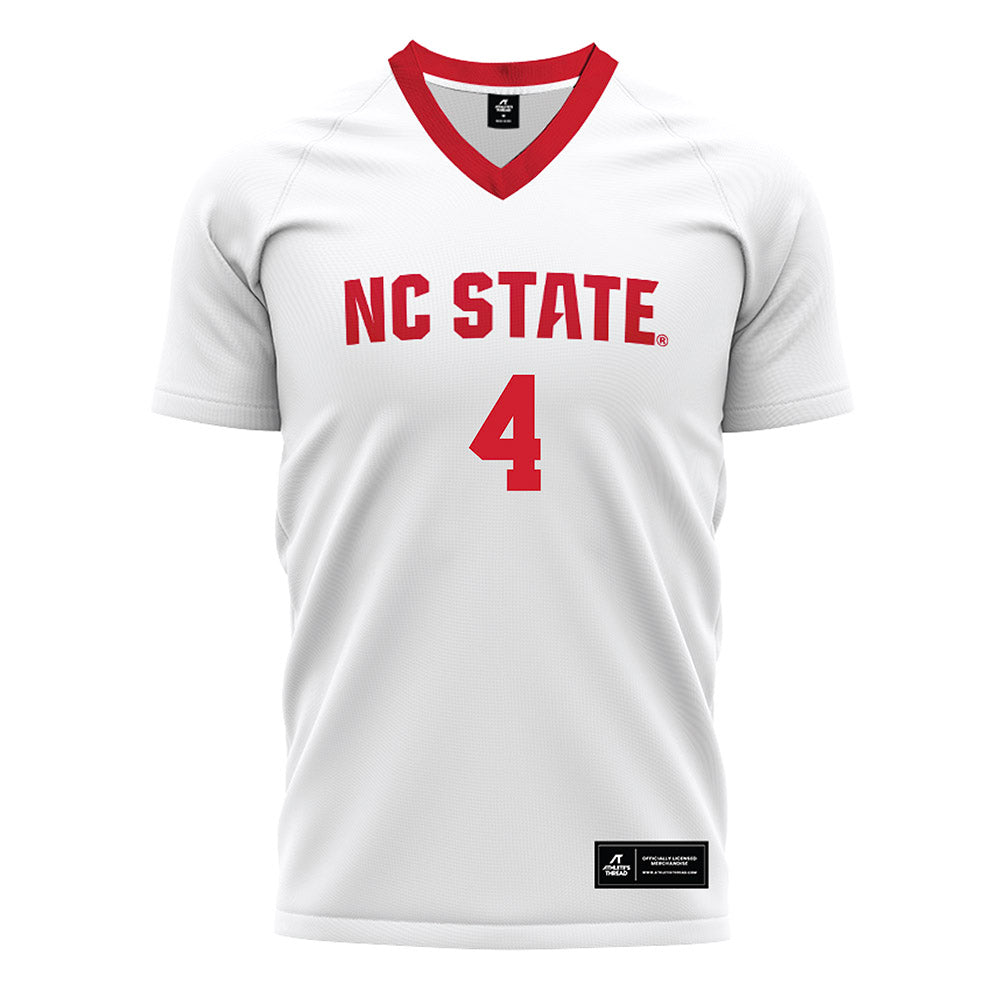 NC State - NCAA Men's Soccer : Joshua Gordon - White Soccer Jersey-0