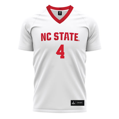 NC State - NCAA Men's Soccer : Joshua Gordon - White Soccer Jersey-0
