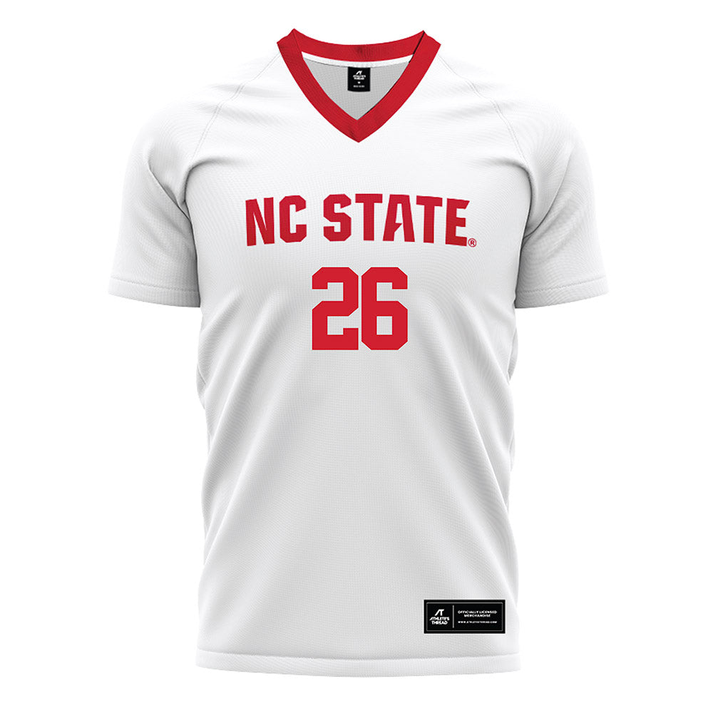 NC State - NCAA Men's Soccer : Samuel Terranova - White Soccer Jersey