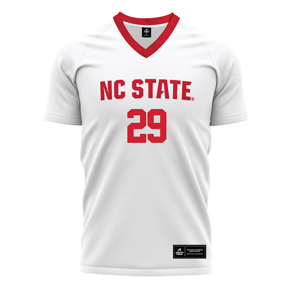NC State - NCAA Women's Soccer : Fien Leijdekker - White Soccer Jersey-0