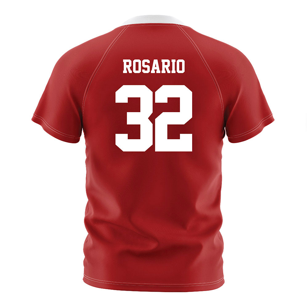 NC State - NCAA Men's Soccer : Gianni Rosario - Red Soccer Jersey-1