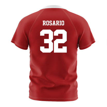 NC State - NCAA Men's Soccer : Gianni Rosario - Red Soccer Jersey-1