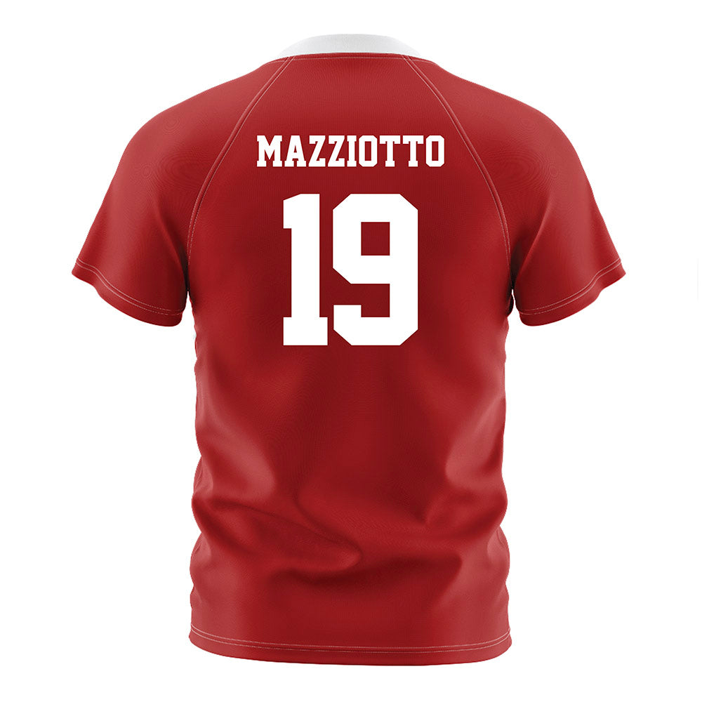 NC State - NCAA Women's Soccer : Antonella Mazziotto - Red Soccer Jersey-1