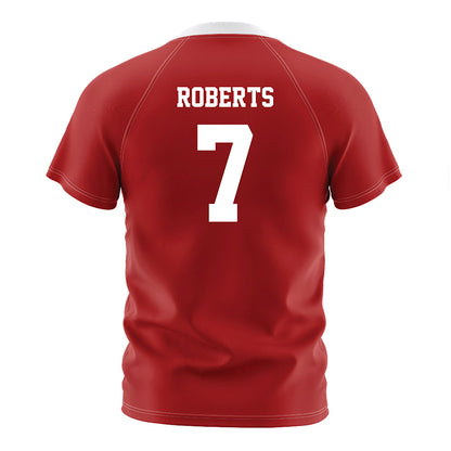 NC State - NCAA Women's Soccer : Erica Roberts - Red Soccer Jersey-1