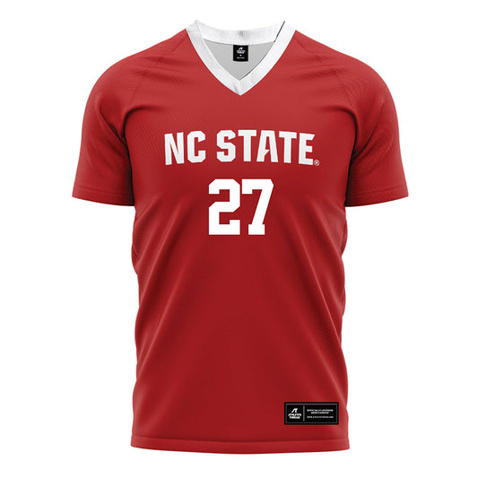 NC State - NCAA Men's Soccer : Nakai Antoine - Red Soccer Jersey-0
