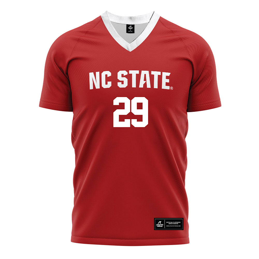 NC State - NCAA Women's Soccer : Fien Leijdekker - Red Soccer Jersey-0