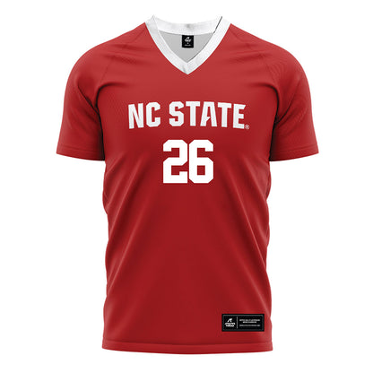 NC State - NCAA Men's Soccer : Samuel Terranova - Red Soccer Jersey