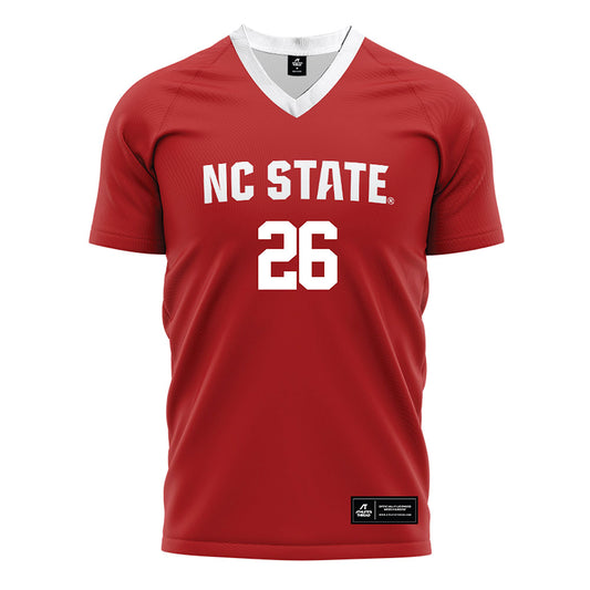 NC State - NCAA Men's Soccer : Samuel Terranova - Red Soccer Jersey