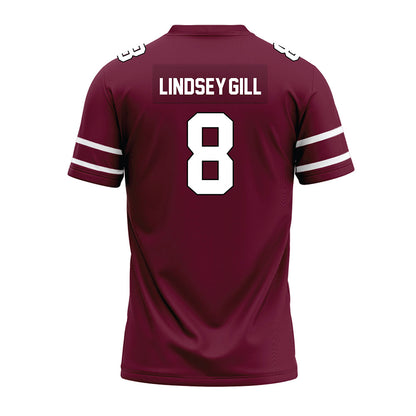 Fordham - NCAA Football : Nate Lindsey-Gill - Maroon Premium Football Jersey-1