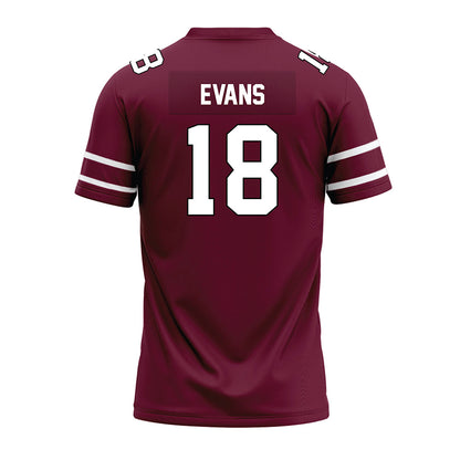 Fordham - NCAA Football : Jayln Evans - Maroon Premium Football Jersey-1