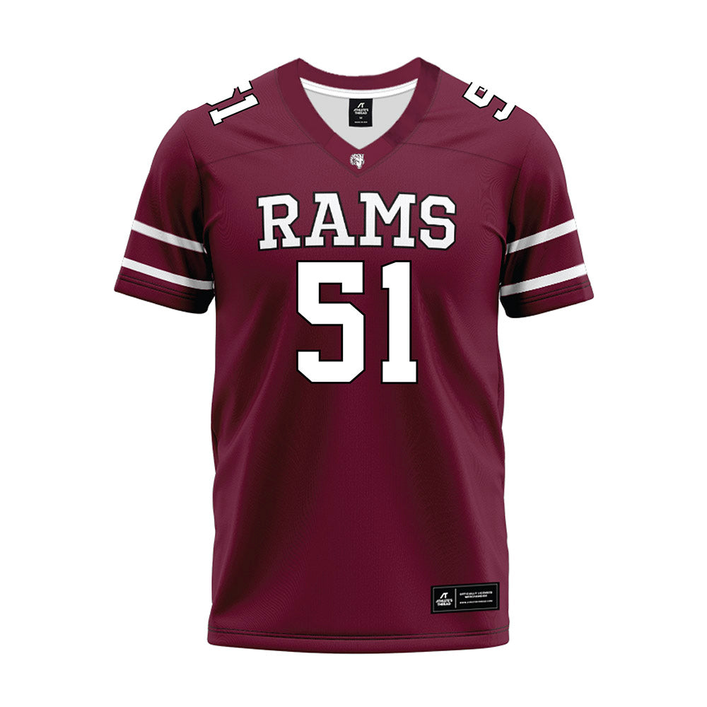 Fordham - NCAA Football : Ryan Um - Maroon Premium Football Jersey-0