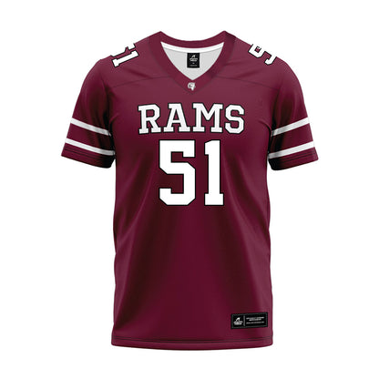 Fordham - NCAA Football : Ryan Um - Maroon Premium Football Jersey-0