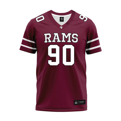 Fordham - NCAA Football : Tiumalu Afalava - Maroon Premium Football Jersey-0