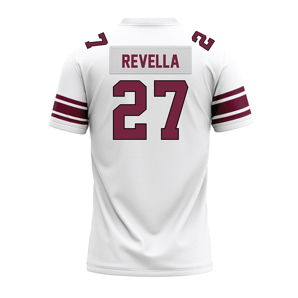 Fordham - NCAA Football : AJ Revella - White Premium Football Jersey-1
