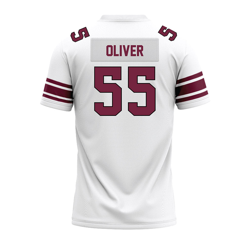 Fordham - NCAA Football : Brian Oliver - White Premium Football Jersey-1