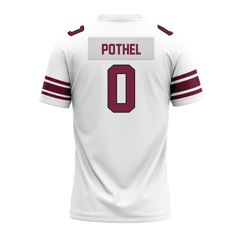 Fordham - NCAA Football : Krystian Pothel - White Premium Football Jersey-1